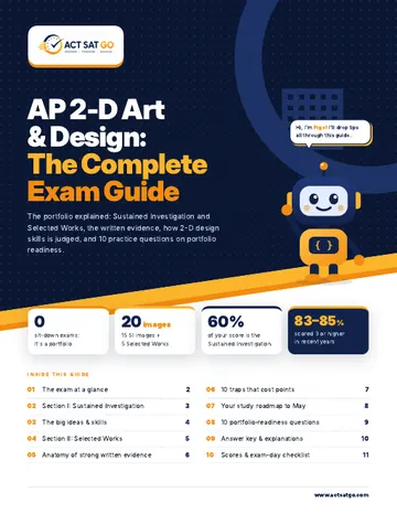 AP 2-D Art and Design exam guide cover