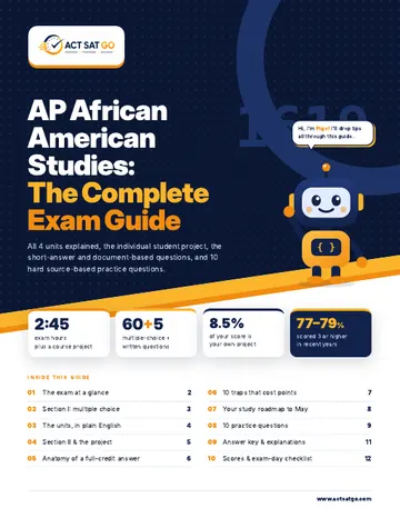AP African American Studies exam guide cover