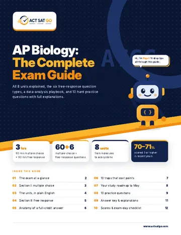 AP Biology exam guide cover