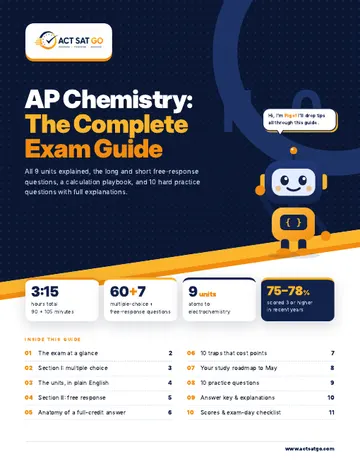 AP Chemistry exam guide cover