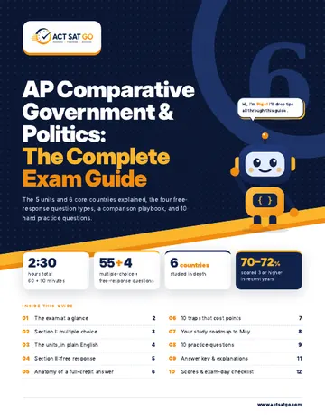 AP Comparative Government and Politics exam guide cover