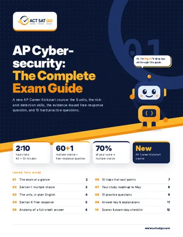AP Cybersecurity exam guide cover