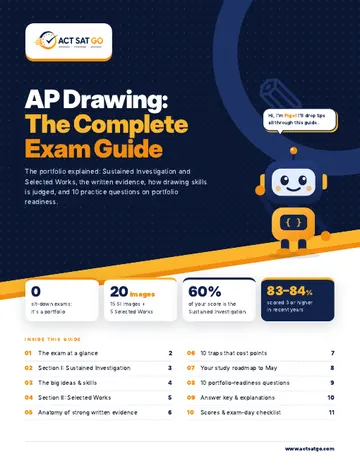 AP Drawing exam guide cover