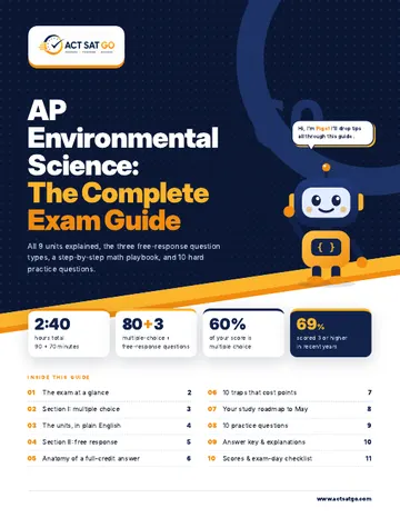 AP Environmental Science exam guide cover