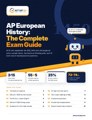 AP European History exam guide cover