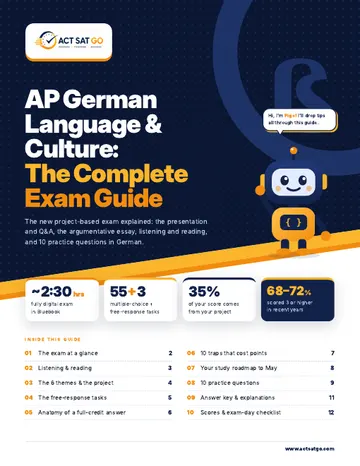 AP German Language and Culture exam guide cover