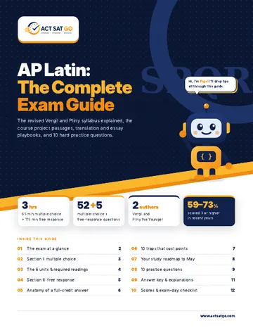 AP Latin exam guide cover