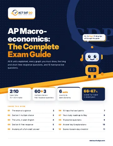 AP Macroeconomics exam guide cover