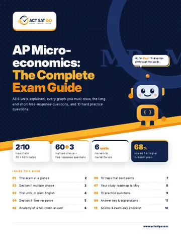 AP Microeconomics exam guide cover