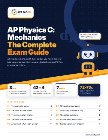 AP Physics C: Mechanics exam guide cover