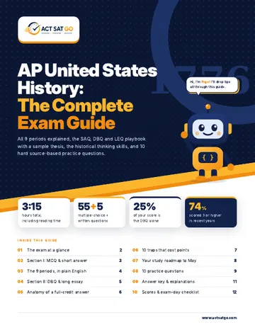 AP United States History exam guide cover