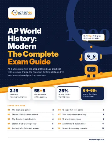 AP World History: Modern exam guide cover